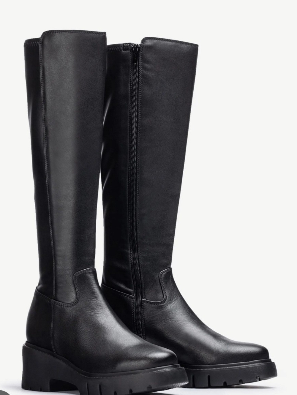 Unisa Black Over-the-Knee Platform Boots